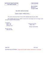 MIL MIL-G-46382 Notice 1 - Inactivation