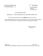 MIL MIL-G-48165 Notice 2 – Inactivation MIL MIL-G-48165 Notice 2 - Inactivation