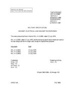 MIL MIL-H-11190/1 Notice 2 – Inactivation MIL MIL-H-11190/1 Notice 2 - Inactivation