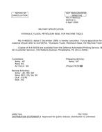 MIL MIL-H-46001D Notice 1 – Cancellation MIL MIL-H-46001D Notice 1 - Cancellation