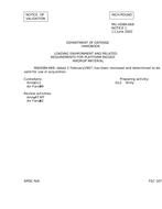 MIL MIL-HDBK-669 Notice 1 - Validation