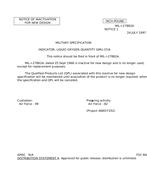 MIL MIL-I-27882A Notice 2 - Inactivation