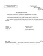 MIL MIL-I-38338D Notice 1 – Inactivation MIL MIL-I-38338D Notice 1 - Inactivation