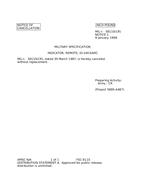 MIL MIL-I-58110 Notice 1 – Cancellation MIL MIL-I-58110 Notice 1 - Cancellation