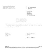 MIL MIL-I-6726B Notice 1 – Inactivation MIL MIL-I-6726B Notice 1 - Inactivation