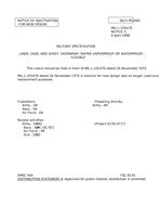 MIL MIL-L-10547E Notice 3 - Inactivation