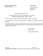 MIL MIL-L-81561/4 Notice 1 - Inactivation