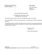 MIL MIL-L-81561/6 Notice 1 - Inactivation