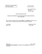 MIL MIL-M-28787/232A Notice 2 – Inactivation MIL MIL-M-28787/232A Notice 2 - Inactivation