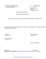 MIL MIL-M-46312B Notice 1 – Inactivation MIL MIL-M-46312B Notice 1 - Inactivation