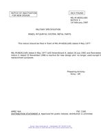 MIL MIL-M-48261 Notice 3 – Inactivation MIL MIL-M-48261 Notice 3 - Inactivation
