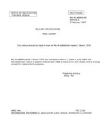 MIL MIL-M-48869 Notice 4 – Inactivation MIL MIL-M-48869 Notice 4 - Inactivation