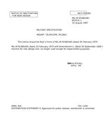 MIL MIL-M-50380 Notice 1 - Inactivation