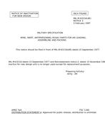 MIL MIL-M-63216 Notice 3 – Inactivation MIL MIL-M-63216 Notice 3 - Inactivation