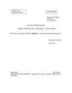 MIL MIL-M-71213 Notice 1 – Cancellation MIL MIL-M-71213 Notice 1 - Cancellation