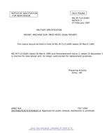MIL MIL-M-71213 Notice 3 – Inactivation MIL MIL-M-71213 Notice 3 - Inactivation