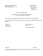 MIL MIL-M-7793/15 Notice 2 - Inactivation