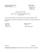 MIL MIL-M-7793/7A Notice 2 - Inactivation