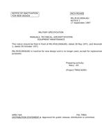 MIL MIL-M-81260A Notice 1 – Inactivation MIL MIL-M-81260A Notice 1 - Inactivation