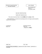 MIL MIL-R-29583 Notice 1 – Inactivation MIL MIL-R-29583 Notice 1 - Inactivation