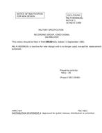 MIL MIL-R-85509 Notice 1 - Inactivation