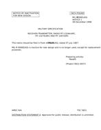 MIL MIL-R-85665 Notice 1 - Inactivation