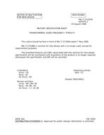 MIL MIL-T-27/197B Notice 2 – Inactivation MIL MIL-T-27/197B Notice 2 - Inactivation