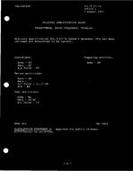 MIL MIL-T-27/7A Notice 1 – Validation MIL MIL-T-27/7A Notice 1 - Validation