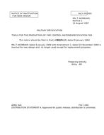 MIL MIL-T-46398 Notice 1 - Inactivation