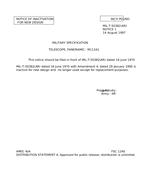 MIL MIL-T-50382 Notice 1 – Inactivation MIL MIL-T-50382 Notice 1 - Inactivation