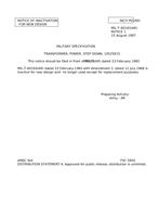 MIL MIL-T-60193 Notice 1 - Inactivation