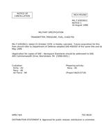 MIL MIL-T-6302B Notice 1 - Cancellation