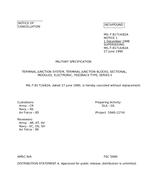 MIL MIL-T-81714/62A Notice 1 - Cancellation