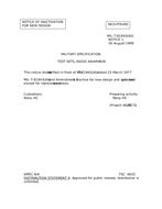 MIL MIL-T-81943 Notice 1 – Inactivation MIL MIL-T-81943 Notice 1 - Inactivation
