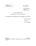 MIL MIL-T-85380A Notice 1 - Cancellation