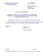 MIL MIL-W-45992A Notice 2 - Inactivation