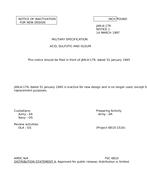 MIL JAN-A-179 Notice 1 - Inactivation
