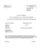 MIL MIL-HDBK-737A Notice 1 - Cancellation