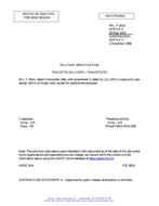 MIL MIL-T-301A Notice 5 – Inactivation MIL MIL-T-301A Notice 5 - Inactivation