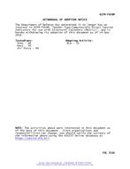 MIL ASTM-F959M Notice 2 - Withdrawal