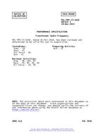 MIL MIL-PRF-27/165E Notice 1 - Validation 1