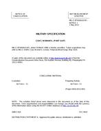 MIL MIL-C-87160A Notice 1 – Cancellation MIL MIL-C-87160A Notice 1 - Cancellation