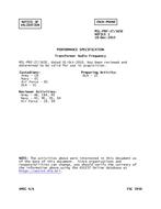 MIL MIL-PRF-27/165E Notice 1 - Validation