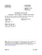 MIL MIL-PRF-27/323C Notice 1 – Validation 1 MIL MIL-PRF-27/323C Notice 1 - Validation 1