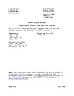 MIL MIL-T-27/181C Notice 1 – Validation MIL MIL-T-27/181C Notice 1 - Validation