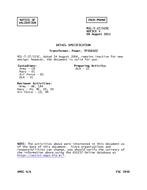 MIL MIL-T-27/325C Notice 3 – Validation MIL MIL-T-27/325C Notice 3 - Validation