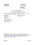 MIL MIL-T-27/5A Notice 4 – Validation MIL MIL-T-27/5A Notice 4 - Validation
