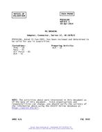 MIL MS91618A Notice 3 - Validation