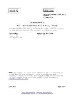 MIL AN107801THRUAN107900-3 Notice 3 - Validation 3