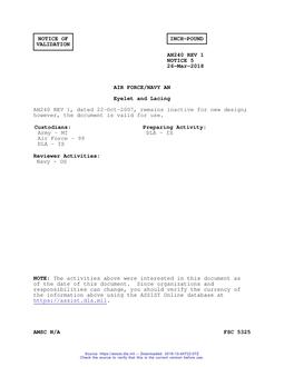 MIL AN240-1 Notice 5 - Validation 3